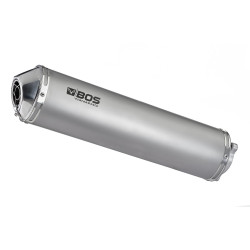 BOS Exhaust Oval 110 | Silver | Honda VFR800F