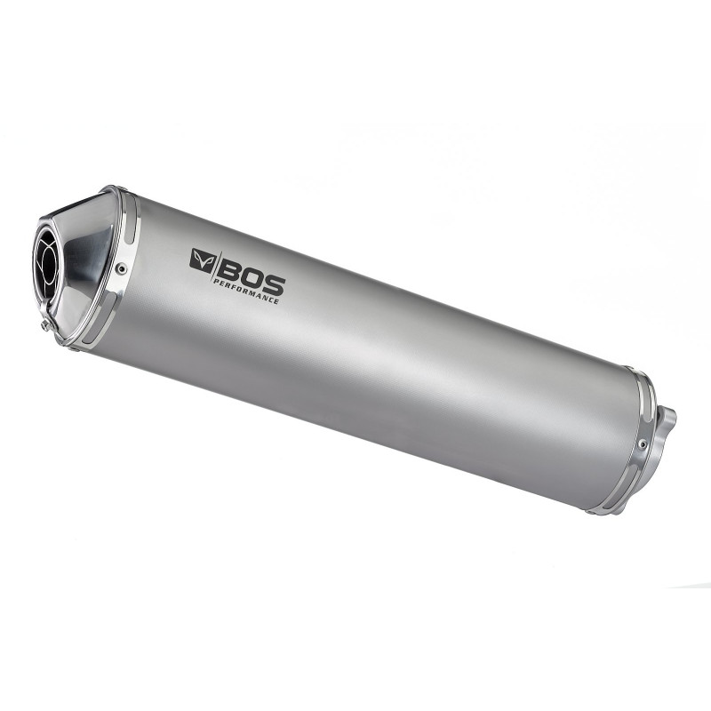 BOS Exhaust Oval 110 | Silver | Suzuki GSF1200 (+S) Bandit