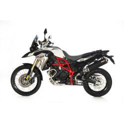 BOS Uitlaat Oval 120 Black Edition | Zwart | BMW F650GS/F700GS/F800GS