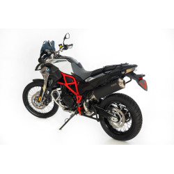 BOS Uitlaat Oval 120 Black Edition | Zwart | BMW F650GS/F700GS/F800GS & Honda CB400F