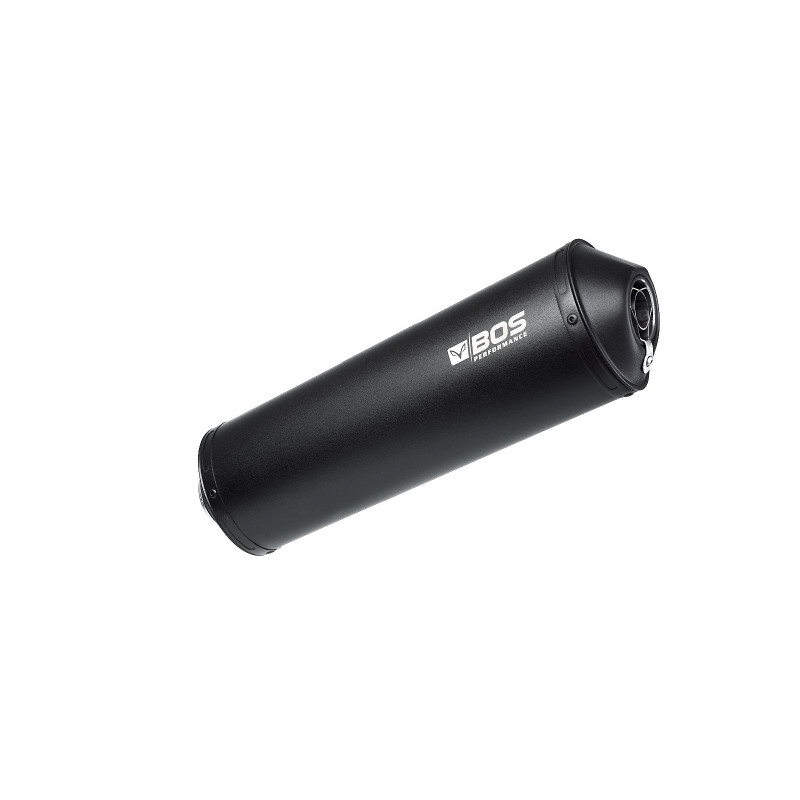 BOS Uitlaat Oval 120 Black Edition | Zwart | BMW F800GT/F800R