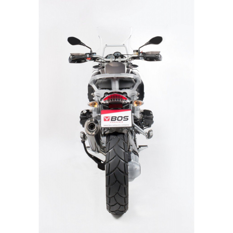 BOS Uitlaat Oval 120 Black Edition | Zwart | BMW R1200GS