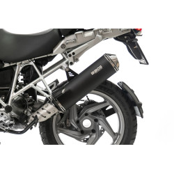 BOS Uitlaat Oval 120 Black Edition | Zwart | BMW R1200GS