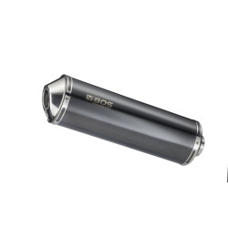 BOS Exhaust Oval 120 Carbon Steel | Carbon | Honda VFR1200F/VFR800X Crossrunner