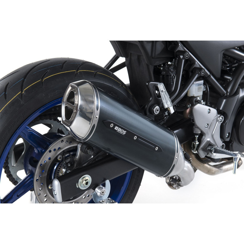 BOS Exhaust Street Fox | Carbon | Suzuki SV650 (N/S)