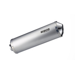 BOS Exhaust Oval 120 | Silver | Suzuki GSF1200 (+S) Bandit