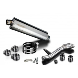 Delkevic Exhaust Oval | Silver | Honda NT650V Deauville