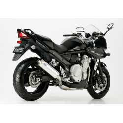 Hurric Uitlaat Rac1 | Glans zilver | Suzuki GSF 1200 Bandit/S