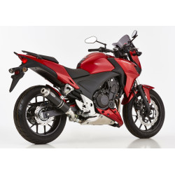Hurric Uitlaat Supersport | Zwart | Honda CB500F/CB500X/CBR500R