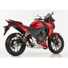 Hurric Uitlaat Supersport | Zwart | Honda CB500F/CB500X/CBR500R