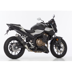 Hurric Uitlaat Supersport | Zwart | Honda CB500 Hornet & CBR500R/NX500