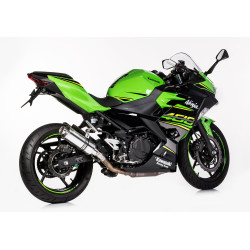 Hurric Uitlaat Supersport | Glans zilver | Kawasaki Ninja 400 & Z400