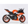 Hurric Uitlaat Supersport | Glans zilver | KTM 125/250/390 Duke & 125/390 RC