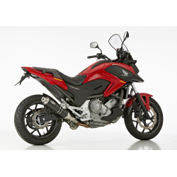 Hurric Uitlaat Supersport | Zwart | Honda NC700D/NC750D Integra & NC700S/NC700X/NC750S/NC750X
