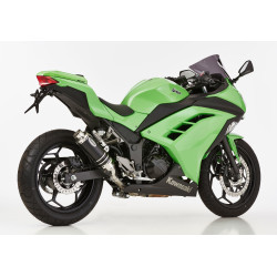 Hurric Uitlaat Supersport | Zwart | Kawasaki Ninja 300 & Z300