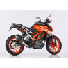 Hurric Uitlaat Supersport | Zwart | KTM 125/250/390 Duke & 125/390 RC