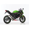 Hurric Uitlaat Supersport | Glans zilver | Kawasaki Ninja 125 & Z125