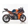 Hurric Uitlaat Supersport | Zwart | Husqvarna 125/401 Svartpilen & 401 Vitpilen & KTM 125/250/390 Duke & 125/390 RC
