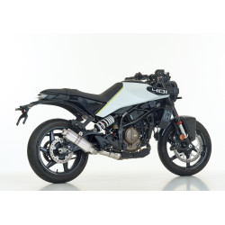 Hurric Uitlaat Supersport | Zilver | Husqvarna 125 Svartpilen/Vitpilen & KTM 125 Duke