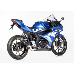 Hurric UItlaatsysteem Supersport | Zwart | Suzuki GSX-R125/GSX-S125