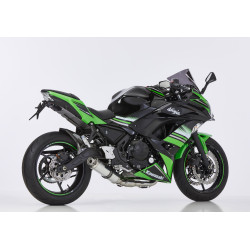 Hurric UItlaatsysteem 2-1 Supersport | Glans zilver | Kawasaki Ninja 650 & Z650(+RS)