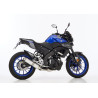 Hurric UItlaatsysteem Supersport | Glans zilver | Yamaha MT125 & YZF R125