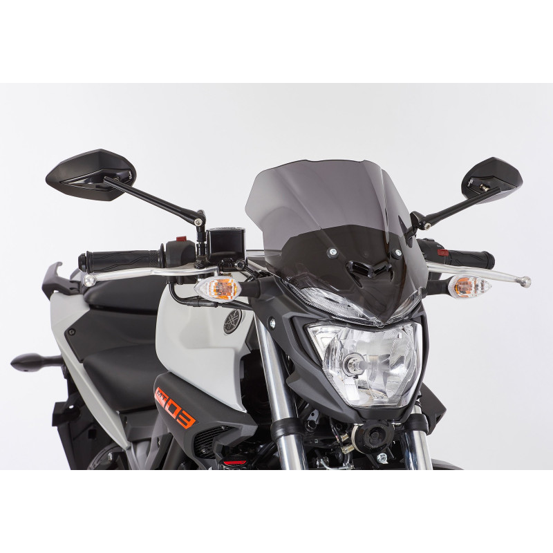 Ermax Windscherm Naked Bike | Donker getint | Yamaha MT03