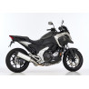 Shark Uitlaat DSX-5 | Zwart/Zilver | Honda NC700D/NC750D Integra & NC700S/NC700X/NC750S/NC750X