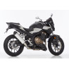 Shark Uitlaat DSX-5 | Zwart/Zilver | Honda CB500F/CB500X/CBR500R