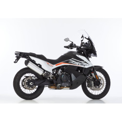 Shark Uitlaat DSX-5 | Zwart/Zilver | Husqvarna 901 Norden & KTM 790 Adventure R & 790/890 Adventure & 890 Adventure R & 890 SMT