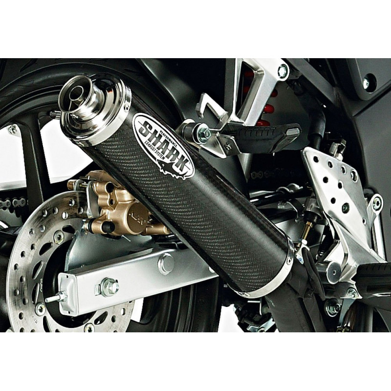 Shark Uitlaat Street | Carbon | Honda CBR125R