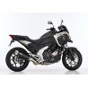 Shark Uitlaat DSX-5 | Zwart/Zilver | Honda NC750S/NC750X