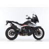 Shark Uitlaat DSX-5 | Zwart/Zilver | Husqvarna 901 Norden & KTM 790 Adventure R & 790/890 Adventure & 890 Adventure R & 890 SMT