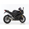 Shark Uitlaatsysteem SCR-4 | Zilver | Yamaha MT125/XSR125 & XSR125 Legacy & YZF R125