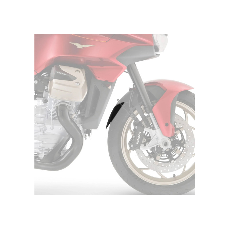 Bodystyle Spatbordverlenger Voorzijde | Mat zwart | Moto Guzzi 1000 V100 Mandello