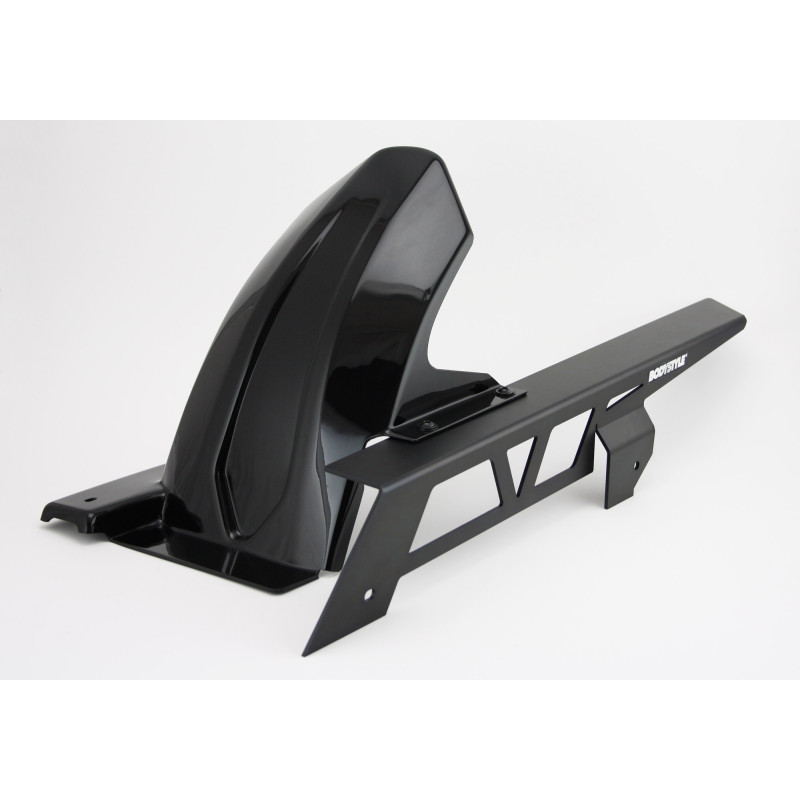 Bodystyle Hugger Achterzijde + Kettingbeschermer (alu) | Zwart | Honda CB750 Hornet