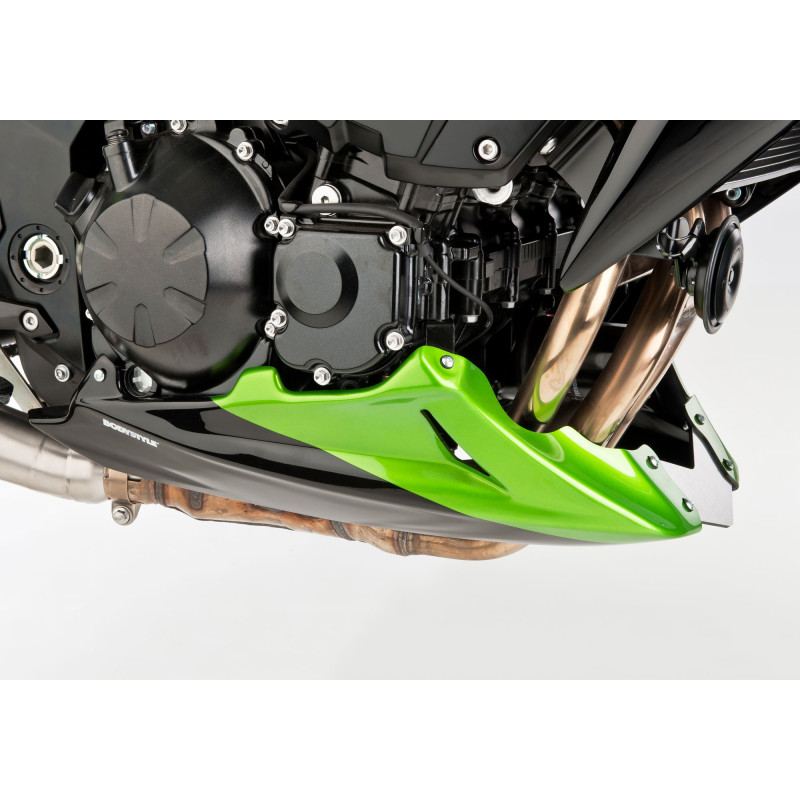 Bodystyle Belly Pan | Zwart/Groen | Kawasaki Z750R