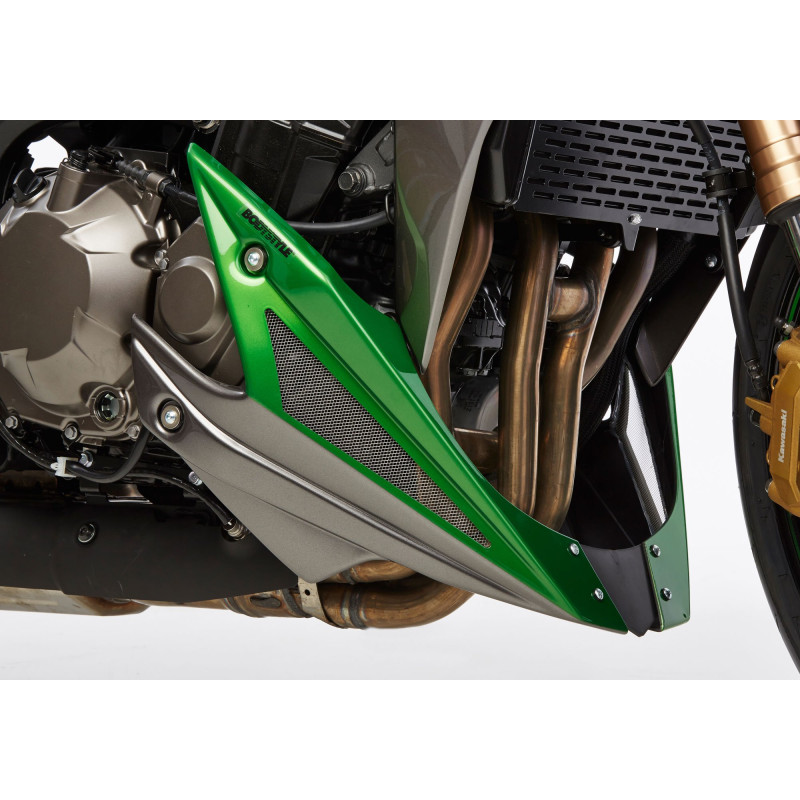 Bodystyle Belly Pan | Grijs/Groen | Kawasaki Z1000