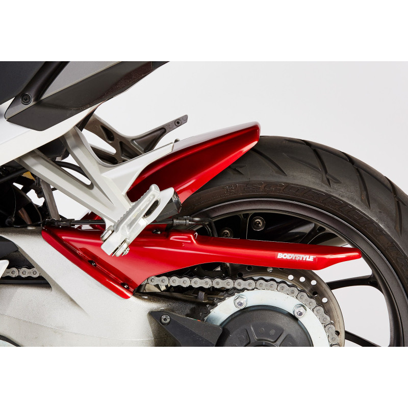 Bodystyle Hugger Achterzijde + Kettingbeschermer (alu) | Ongespoten | Honda VFR800F & VFR800X Crossrunner
