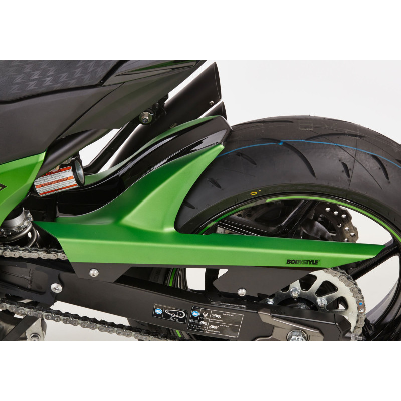 Bodystyle Hugger Achterzijde | Zwart/Groen | Kawasaki Z800