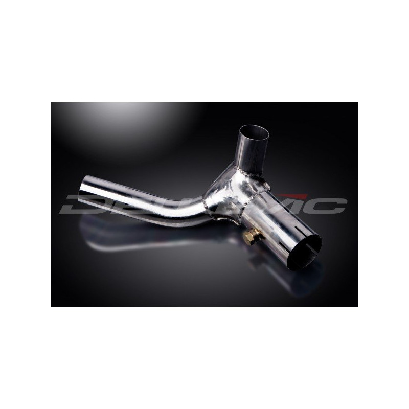 Delkevic De-cat Link Pipe | Silver | Suzuki 1000 GSX-R