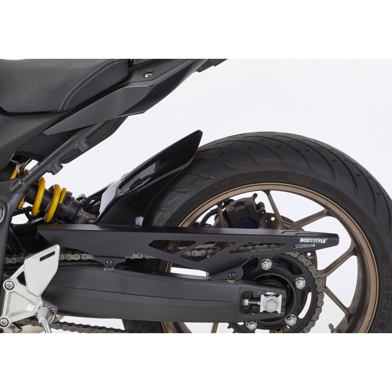 Bodystyle Hugger Achterzijde + Kettingbeschermer (alu) | Zwart | Honda CB650R/CBR650R