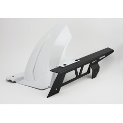 Bodystyle Hugger Achterzijde + Kettingbeschermer (alu) | Wit | Honda CB750 Hornet