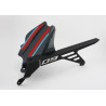 Bodystyle Hugger Achterzijde + Kettingbeschermer (alu) | Grijs/Rood | Yamaha MT-09/SP