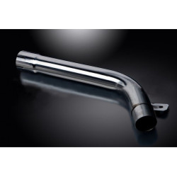 Delkevic De-Cat Link Pipe | Silver | Yamaha 600 FZ6 (+ Fazer)/600 FZ6 S2 (+Fazer)