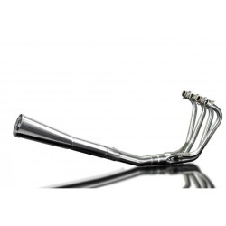 Delkevic Exhaust System 4-1 Classic Megaphone | Silver | Honda CB1100F Bol D'or