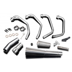 Delkevic Uitlaatsysteem 4-1 Classic Megaphone | Zilver | Honda CB1100F Bol D'or