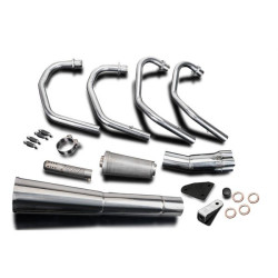 Delkevic Exhaust System 4-1 Classic Megaphone | Silver | Honda CB350F
