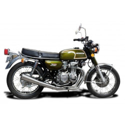 Delkevic Uitlaatsysteem 4-1 Classic Megaphone | Zilver | Honda CB350F