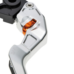 Voigt-MT Rem en Koppeling hendel Kort | Benelli Leoncino 800 - Zilver/oranje